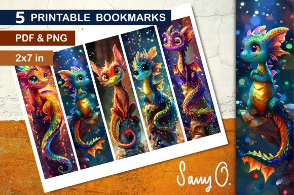 Download Bookmark Cute Dragons Fantasy Mythology - Mythology Collection