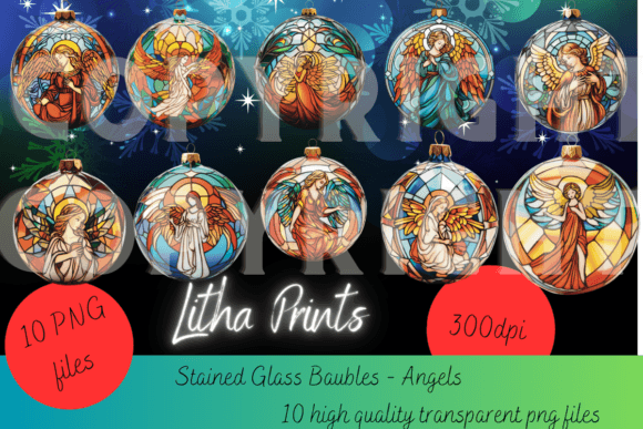 Download Stained Glass Christmas Baubles - Christmas baubles Collection