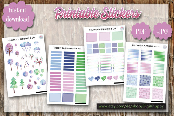 Download Printable Autumn Stickerset - Printable autumn stickers Collection