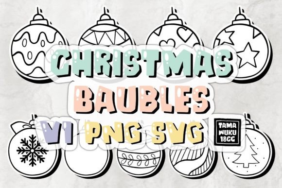 Download Christmas Baubles V1 PNG SVG - Christmas baubles Collection