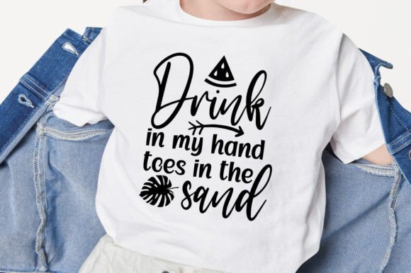 Download Drink in My Hand Toes in the Sand_Svg - Premium Bundle